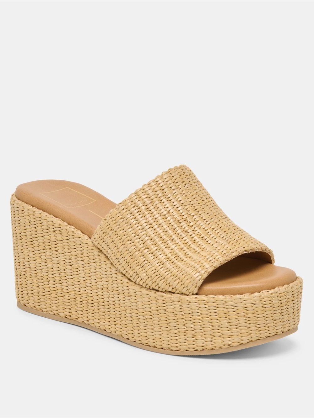 Dolce Vita Joclyn Wedge Sandals Light Natural Raffia Women’s Size 11 NWT